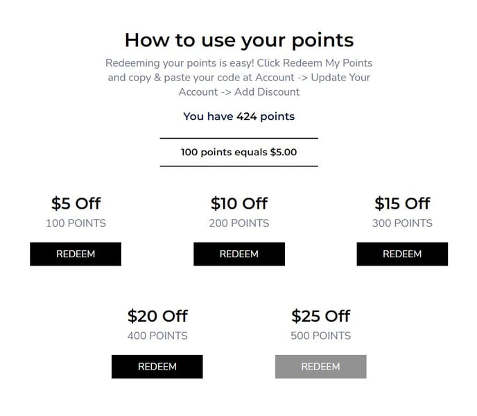 Redeem Your Points